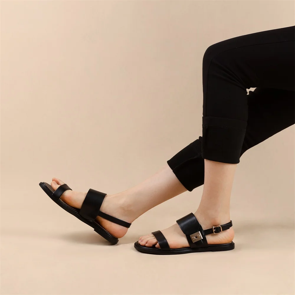 Женские пляжные сандалии ручной работы с открытым носком и ремешком с ...