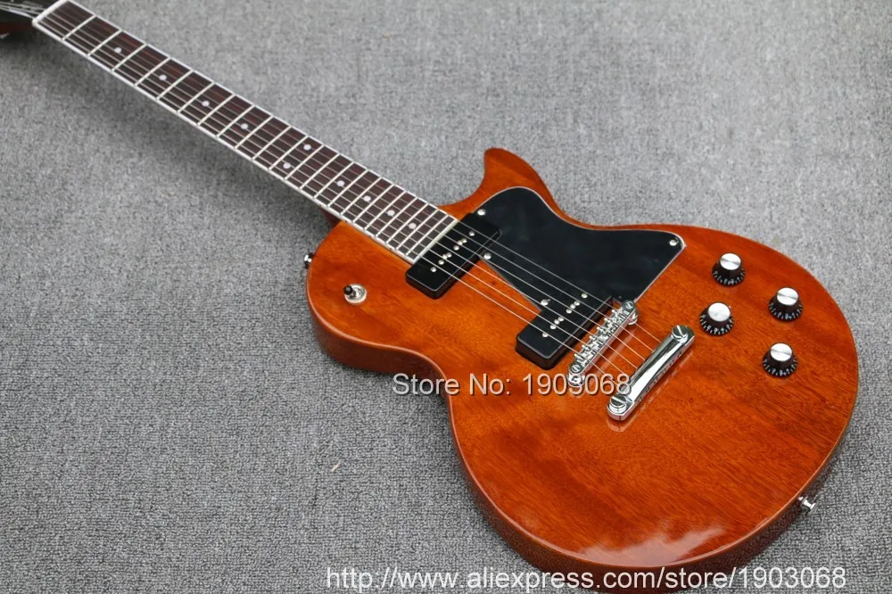 2023 line up Classic Lesp special electric guitar,brown color solid mahogany body,P90 pickups