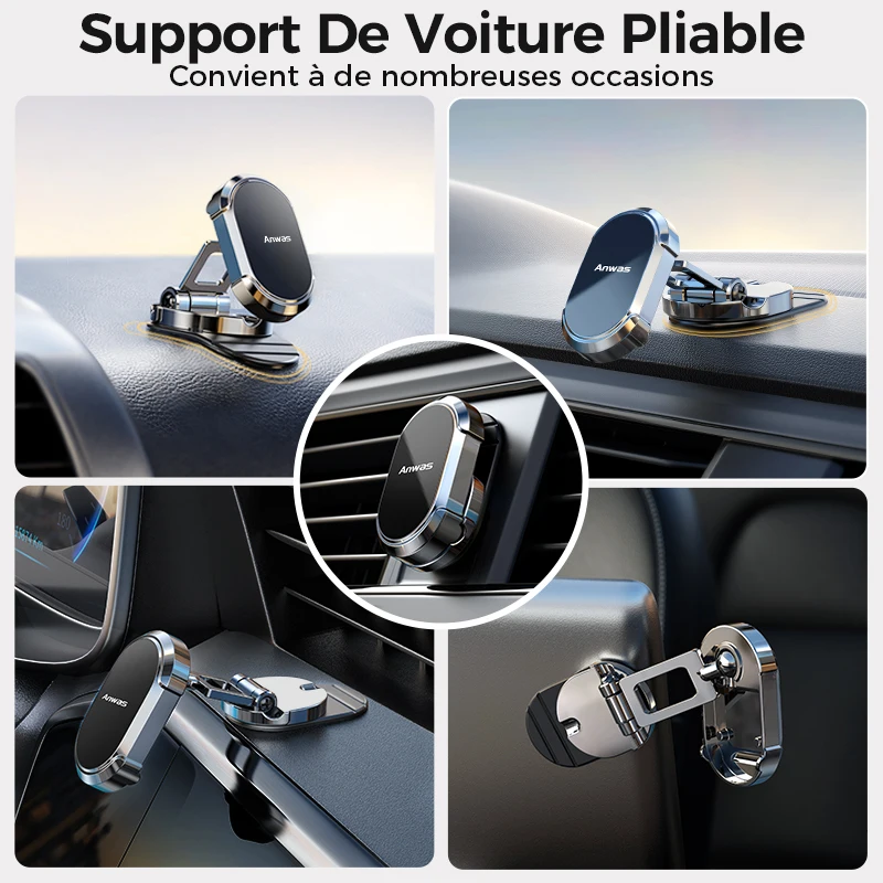 TELEPHONE PORTABLE Support Telephone Voiture Ventouse, Anwas 4 en