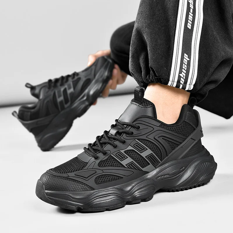 Men's Casual Mesh Trainers Lightweight Breathable Sporty Sneakers_voghion.com