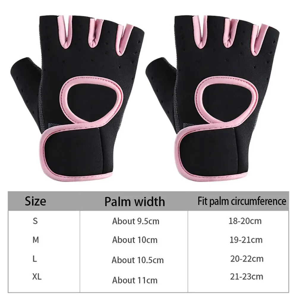 Women Men Fitness Gym Gloves Weightlifting Gloves Half Finger Breathable Non-slip Gel Pad Bodybuilding Training Dumbbells Gloves
