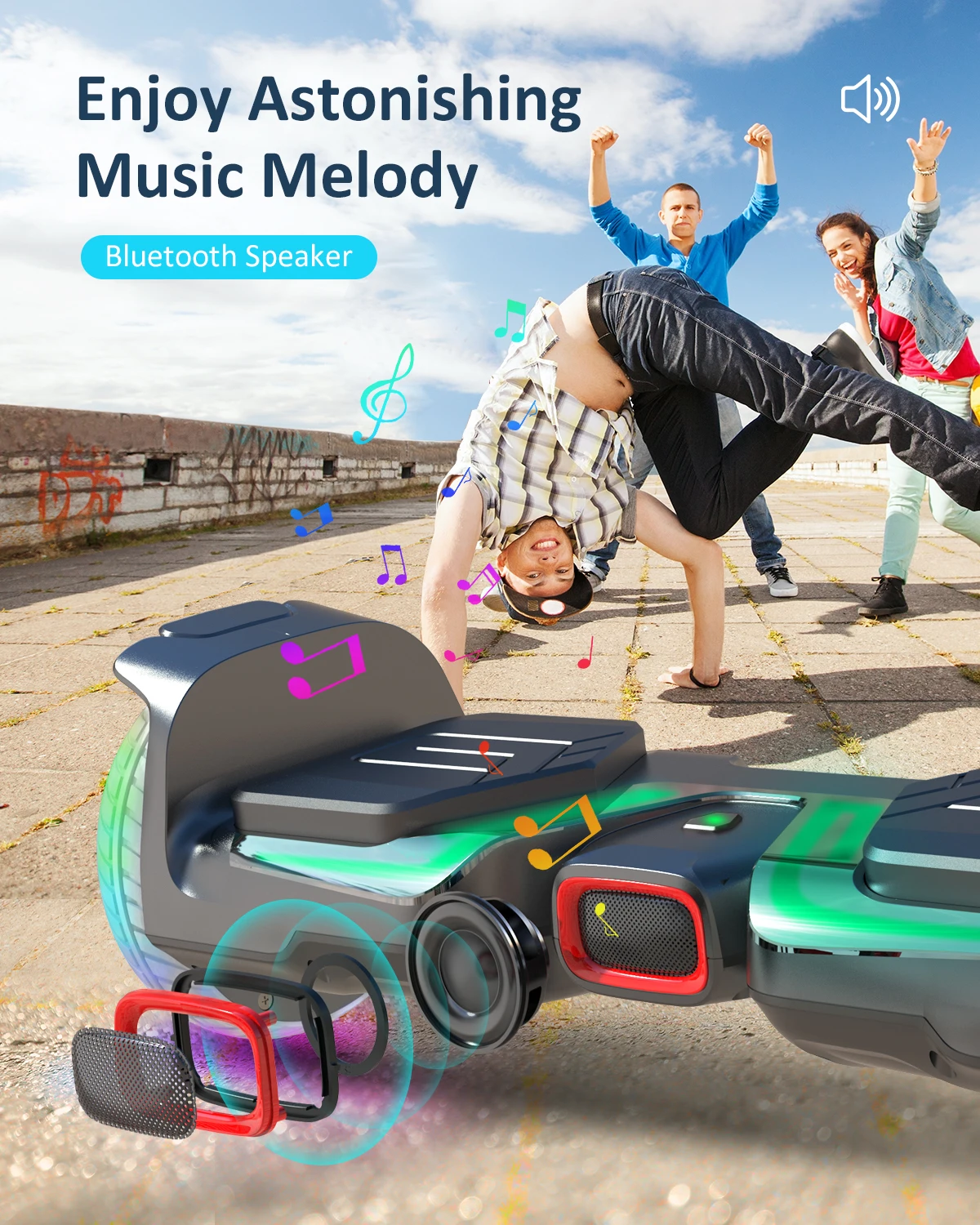 New Cold Lighting 6.5 Inch Hoverboard Electric Hoverboard Scooter