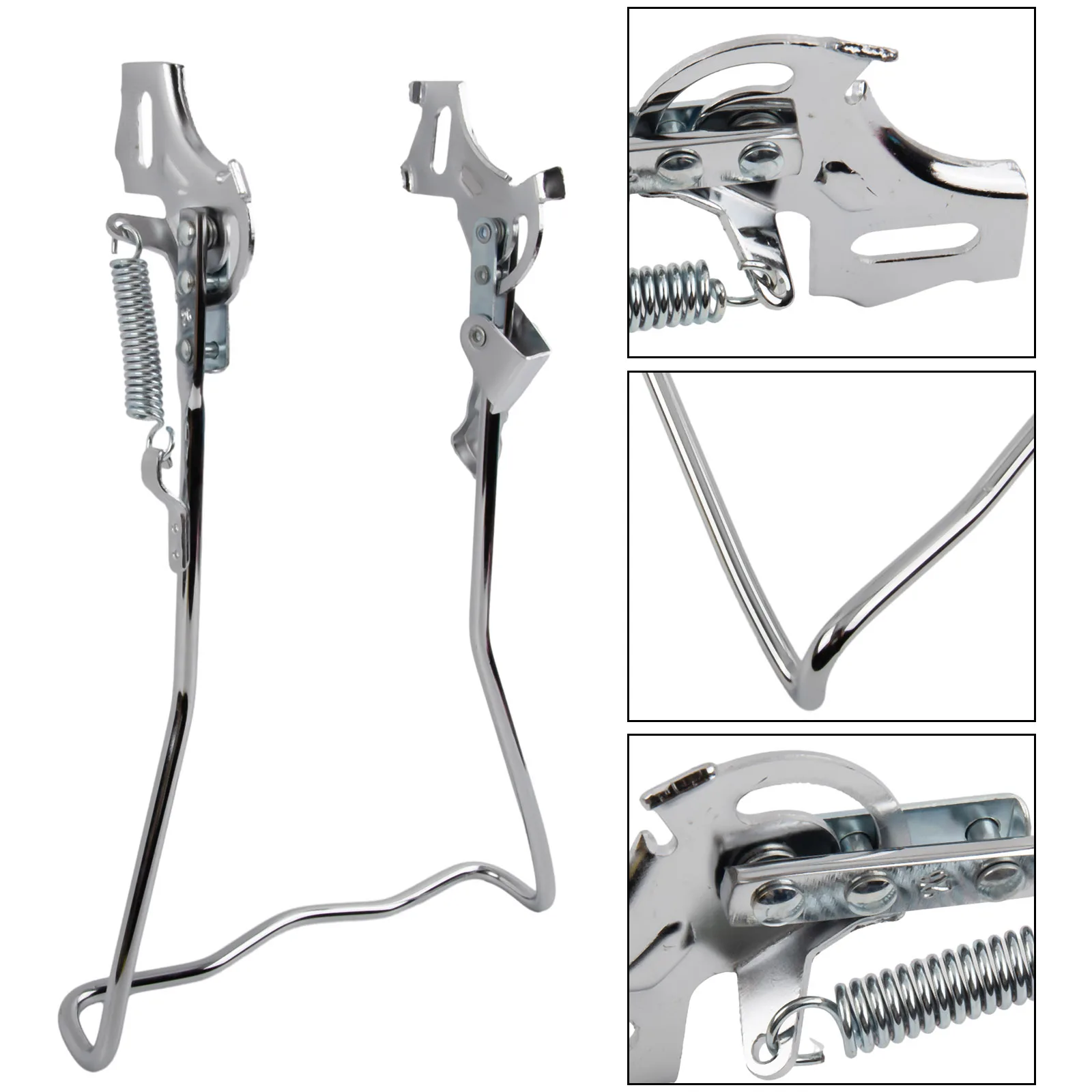 

1pc 20/24/26in Bike Bicycle Drop Stand Rear Kickstand Black Beach Bike Cruiser Double Leg Parking Rack Road Bicycle Accessories