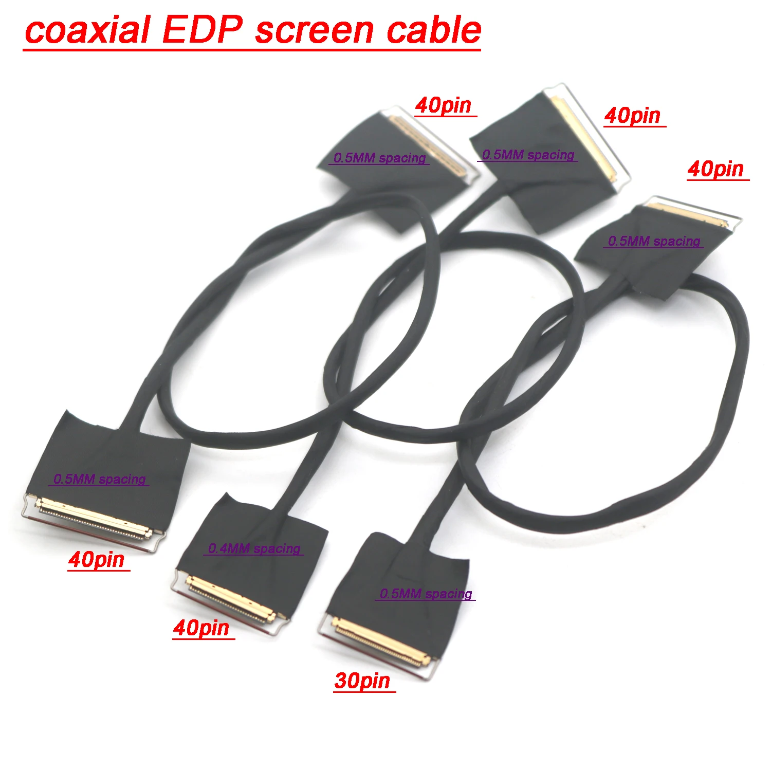 

40pin 30pin Coaxial EDP Screen Cable 4K 2k LCD Display Screen Wire 4lane 2lanes Conversion For Type-c OR DP To EDP Drive Board