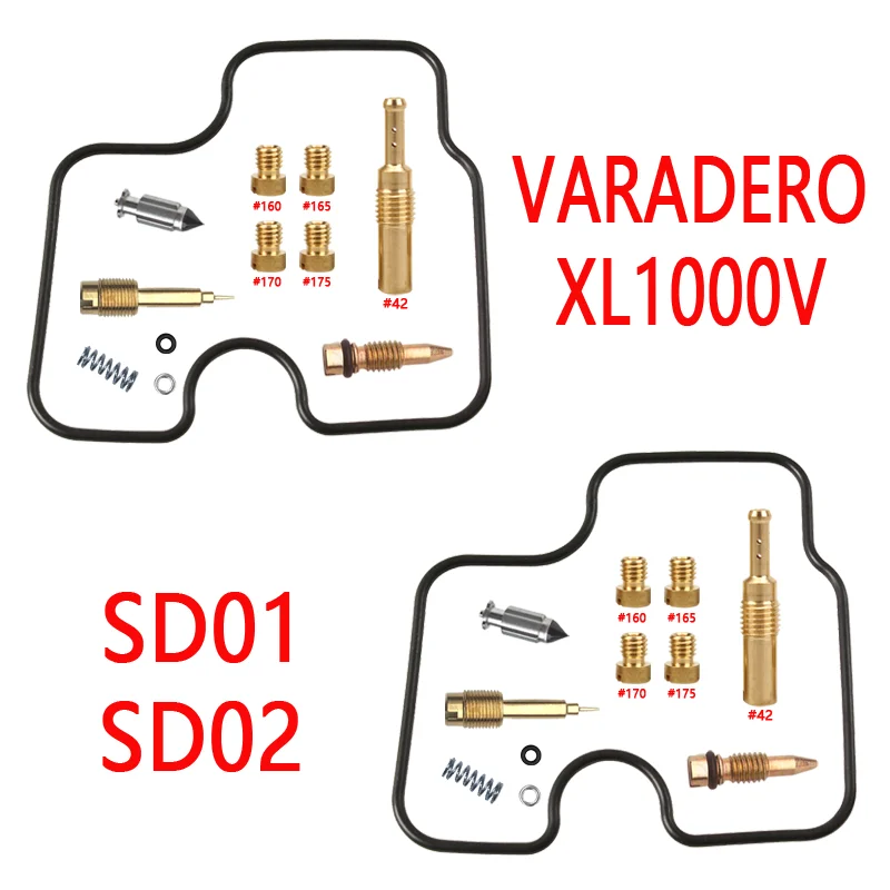 Honda VARADERO XL1000V SD01 SD02 Набор для Ремонта Карбюратора мотоцикла Carb XL1000 поплавковые части 1999-2006