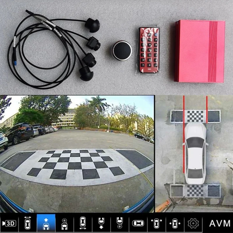 

1 Set Car Camera Degree Bird View System For Car AHD 3D 360 Auto Car Camera With DVR Night Vision Wide