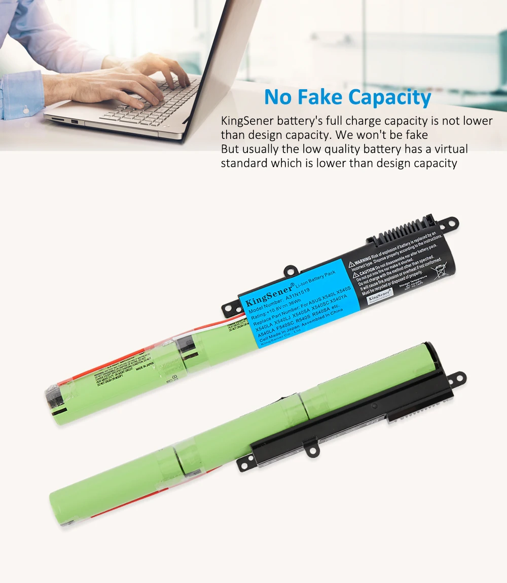 Kingsener-bateria para Asus 3400mah A31n1519 X540 X540l X540la X540lj X540s X540sa X540sc X540ya A540 A540la F540sc R540s - Imagem 4