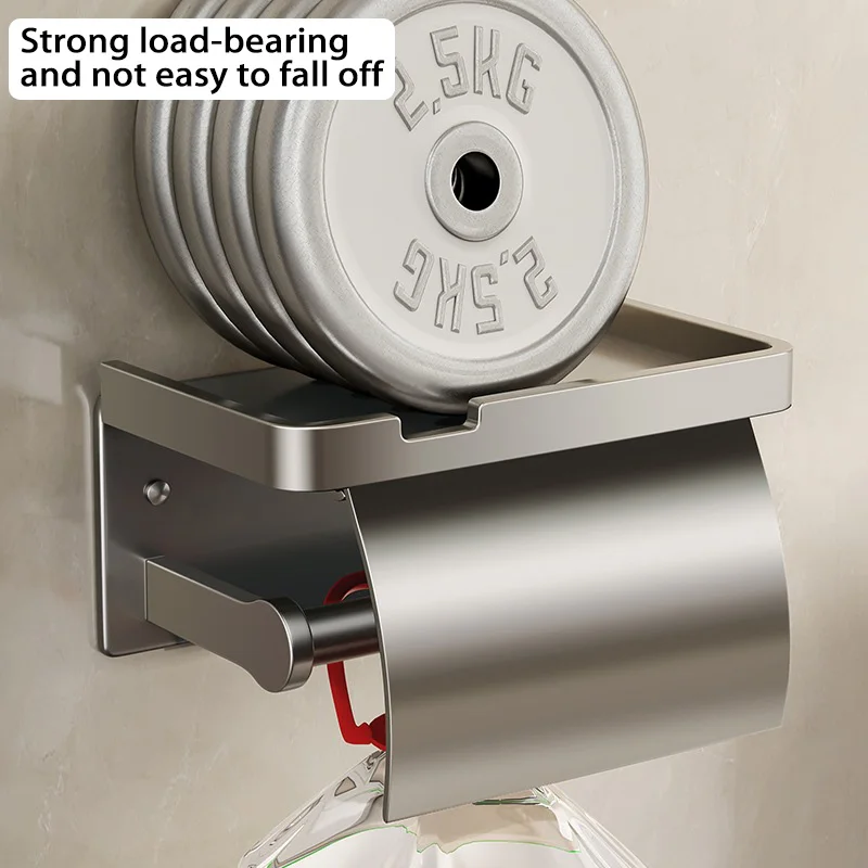 Bathroom Water Tissue High Capacity Case Accessories Phone Storage Box Roll Toilet Paper Holder Kleenex Floating Wall Shelves toilet paper holder toilet paper rack toilet roll holder tissue holder