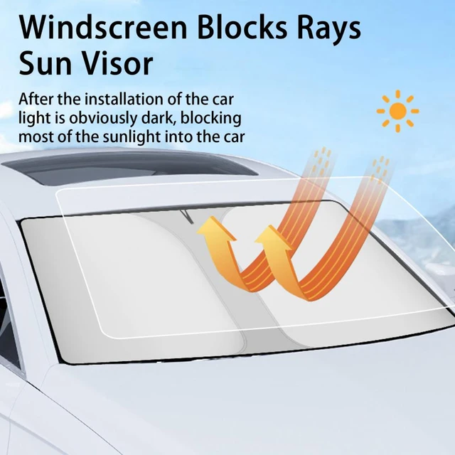 Windshield Sunshade Thicken Foldable Glass Cover Thermal Insulation Sun  Protection Universal Car Interior Windshield Protection