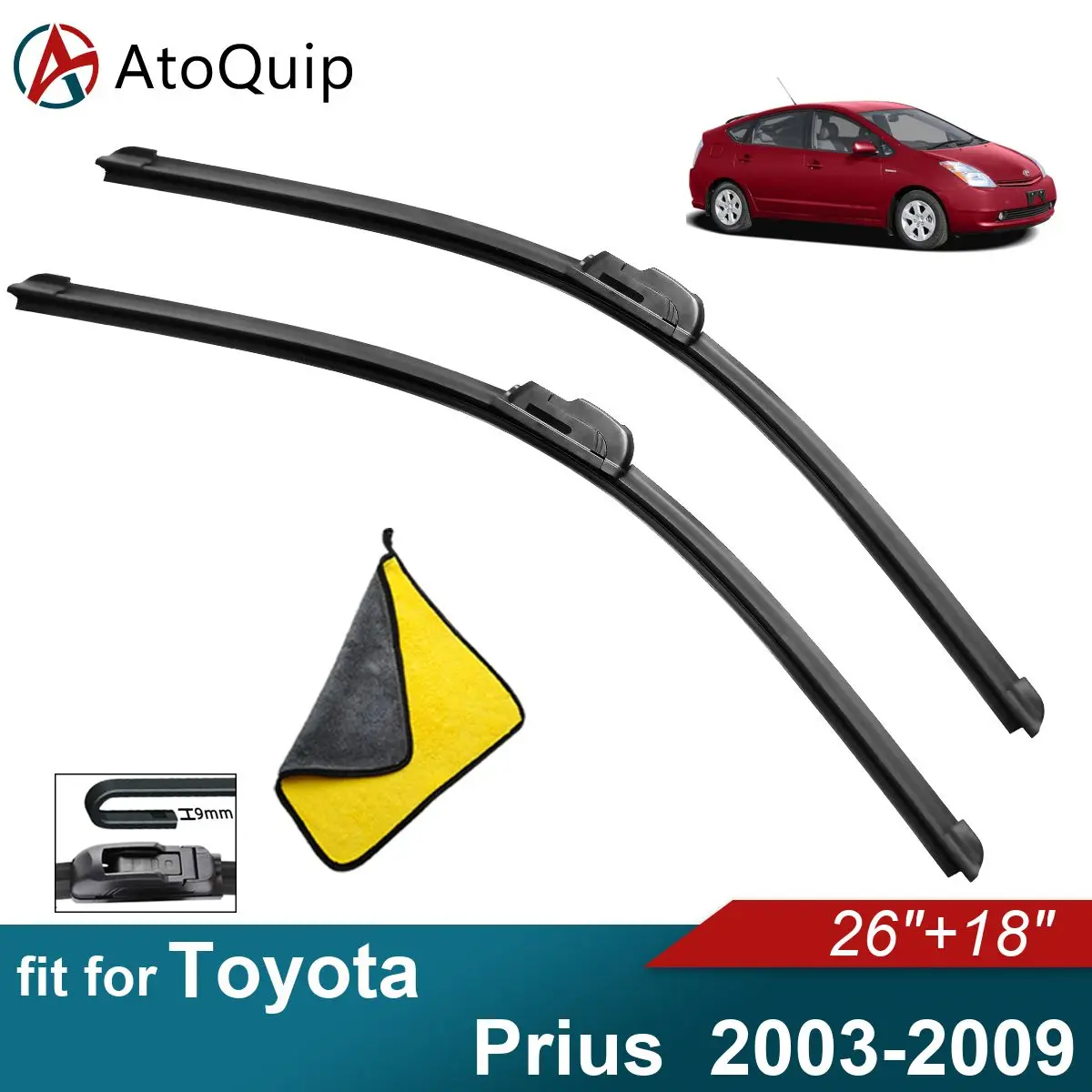 

Car Windshield Wiper Blades Fit For Toyota Prius Wiper Blades Soft Rubber Auto Front Windscreen