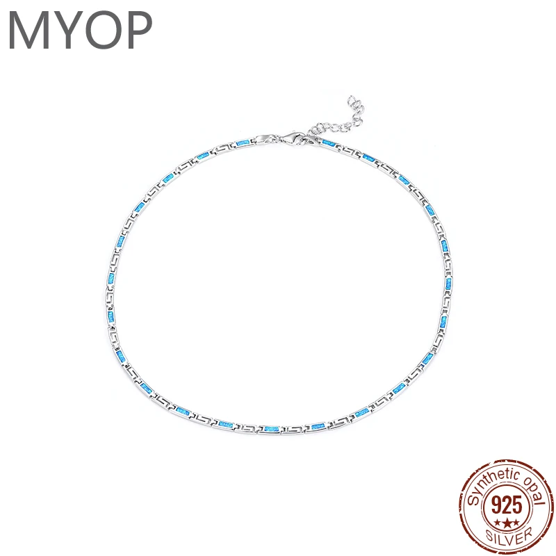 

MYOP 2024 Jewelry 925 sterling silver jewelry Opal necklace interesting expression of preference aesthetic temperament