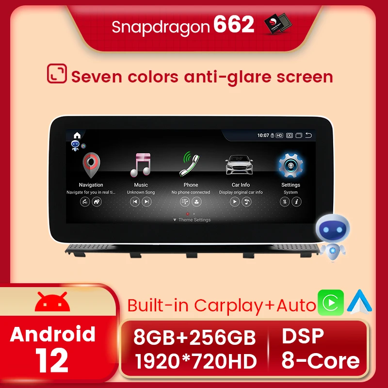 

Car Radio Wireless Carplay For Mercedes-Benz G-Class G500 W461 W463 G350 G400 Android 12 Navigation GPS Multimedia Video Player