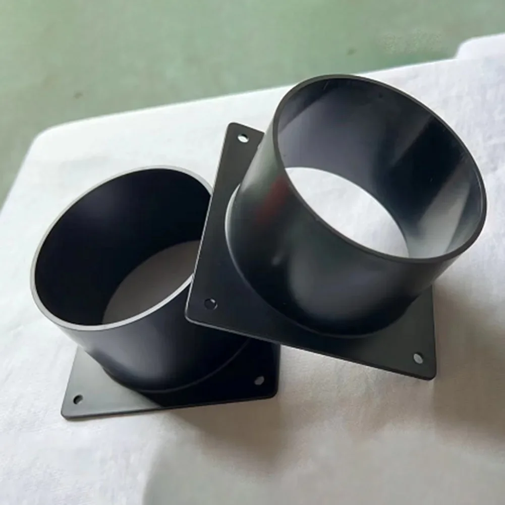 Flange Connector 75mm 100mm 120MM 150mm ABS Wall-Flange Connector for Ventilation Pipe Air-Ducting Connection Accessory 1pc