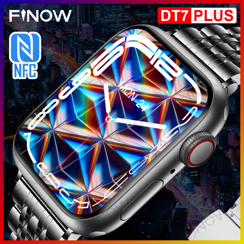 2022 DT7 Plus Pro Smart Watch Men Series 7 NFC GPS 1.8inch 45mm Wireless Charge relogio Smartwatch Women for Iphone PK DT100 M7 |