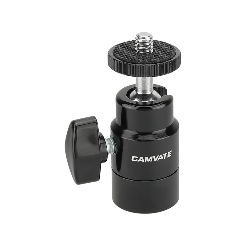 CAMVATE 다목적 볼 헤드 지지대 거치대, 모니터 비디오 조명용, 1/4 인치-20 스레드 나사 마운트 및 5/8 인치-27 스레드 구멍