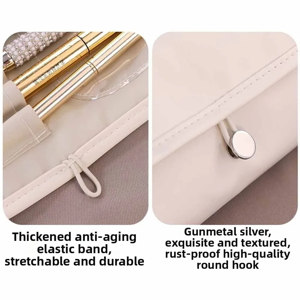 Women Makeup Brush Toiletries Organizer Waterproof Travel Make Up Storage Pouch Female High Capacity Portable Cosmetic Case Bag