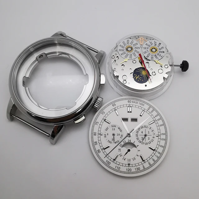 Boîtier de montre pour homme de 42 mm + cadran de montre + aiguilles de montre + mouvement automatique ST1655 1