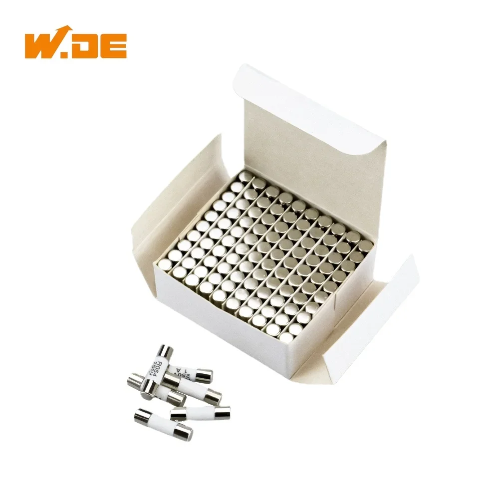 100Pcs 5x20mm Quick Blow Glass Tube Fuse Assorted Kit, Fast-Acting 1A-10A for Electronics/Car/Audio, UL94V-0 Certified