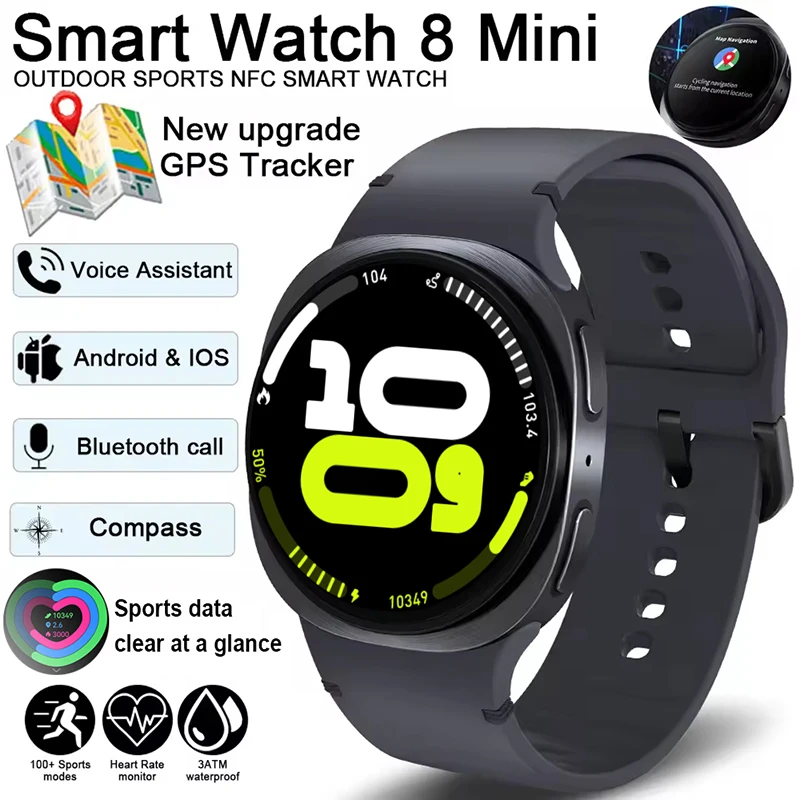 2026 New Watch 8 Mini GPS Track Smart Watch For Men Women Map Navigation Fitness Tracker IP68 Waterproof Compass Call Smartwatch 1