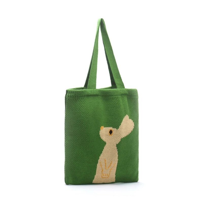 

Trendy and Cartoon Handbag for Women Knitted Shoulder Bag Showcase Your