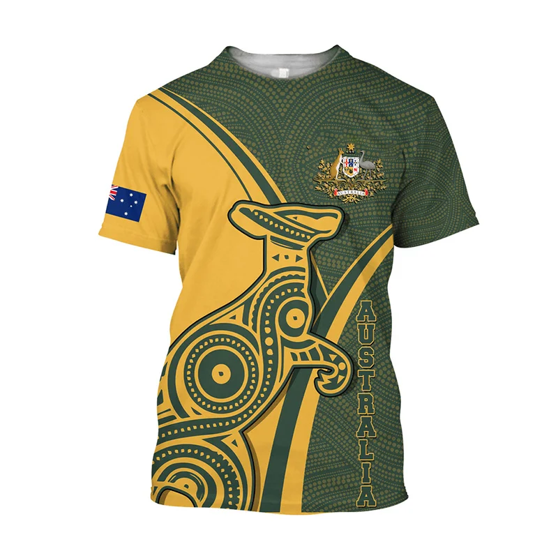 TShirt-People Maglietta Uomo Bandiera Australiana Vintage – 100% Cotone, Stampa Di Qualità, Taglie Fino A 5XL, Prodotta In Germania