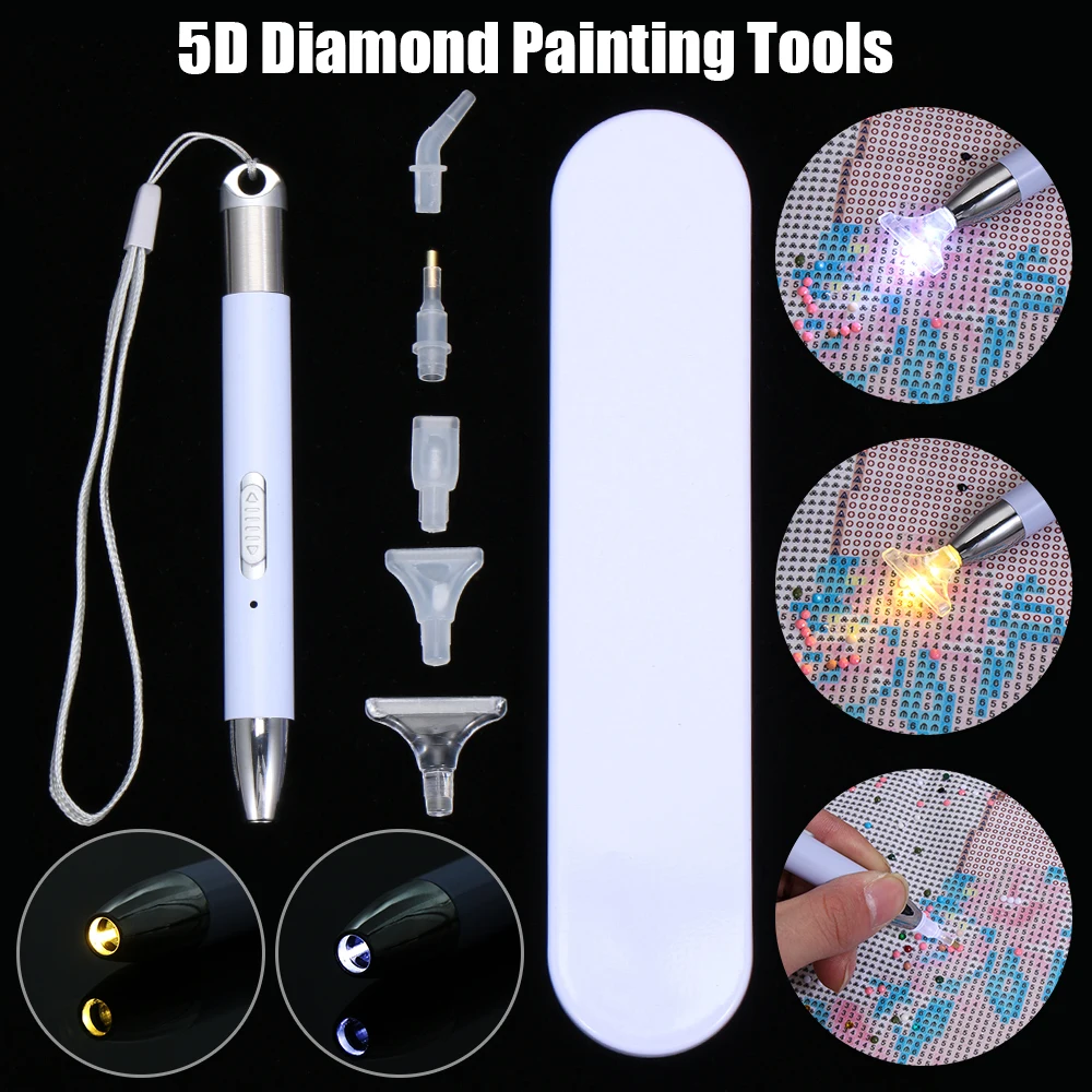Aazon.co: Aitys Diaond Painting Pen Point Drill Pen With Light 5d
