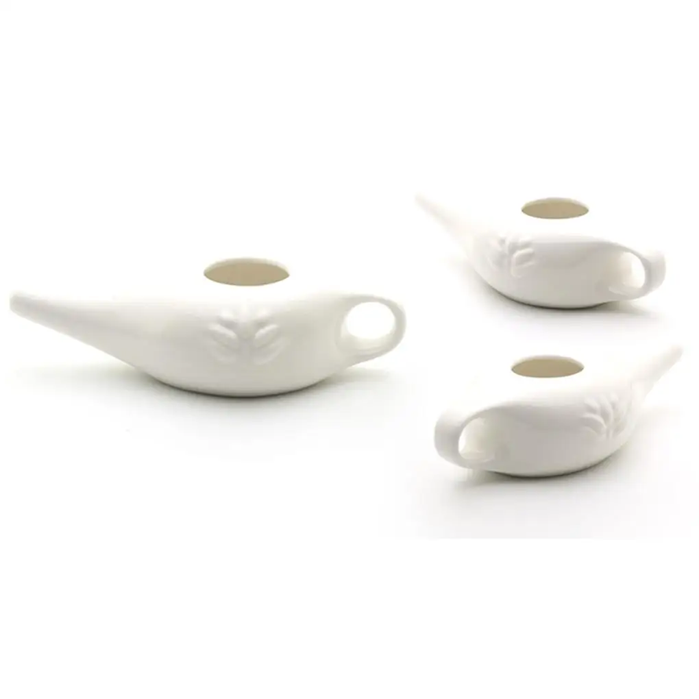 

Ceramic Neti Pot Nose Washing Kit Simple Style Spout Pots Tools Set for Cleaning Outdoor Travel Accessories Green