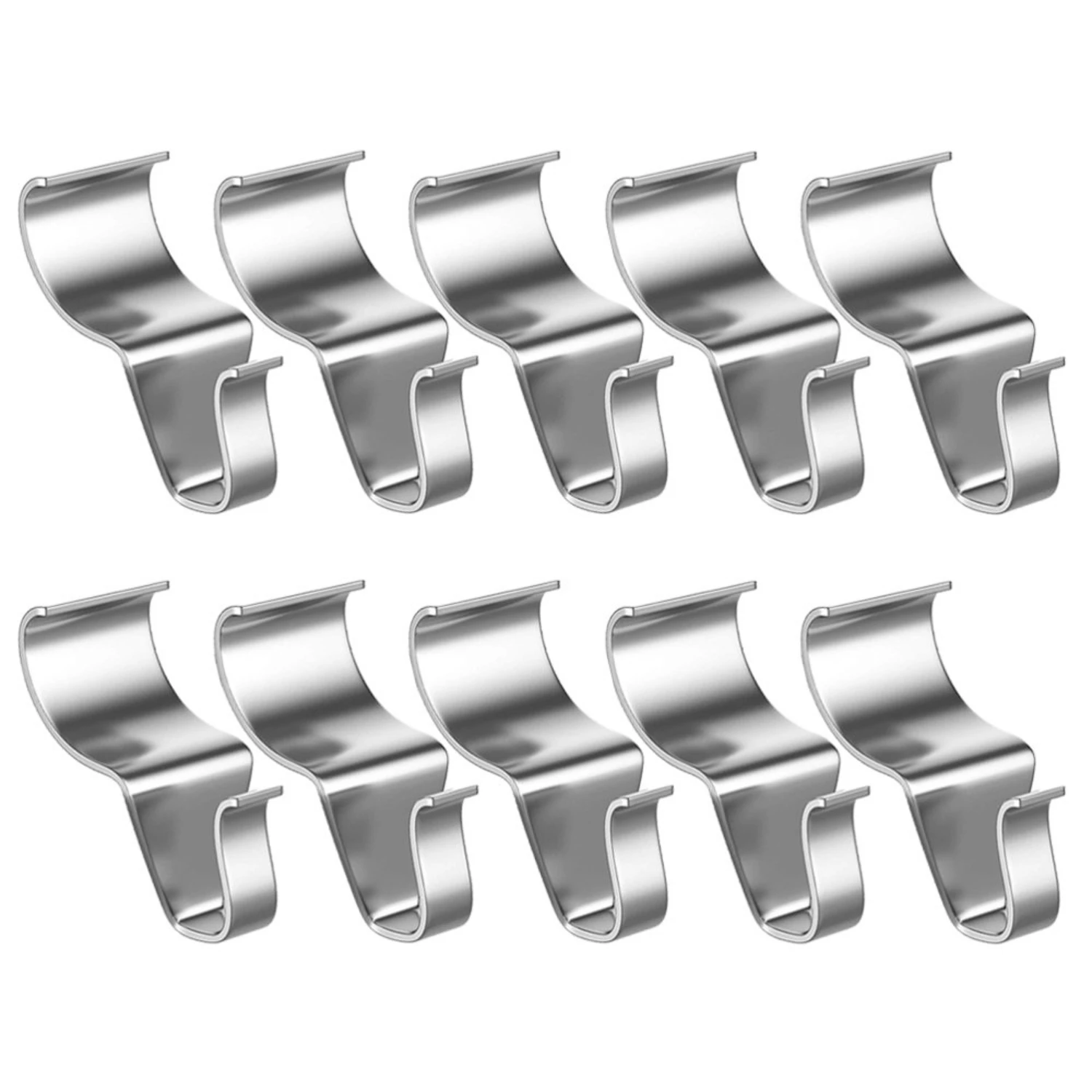 Stainless Steel Hidden Hooks for Home Decor-Punch Free Wallboard Hooks & Vinyl Siding Clips