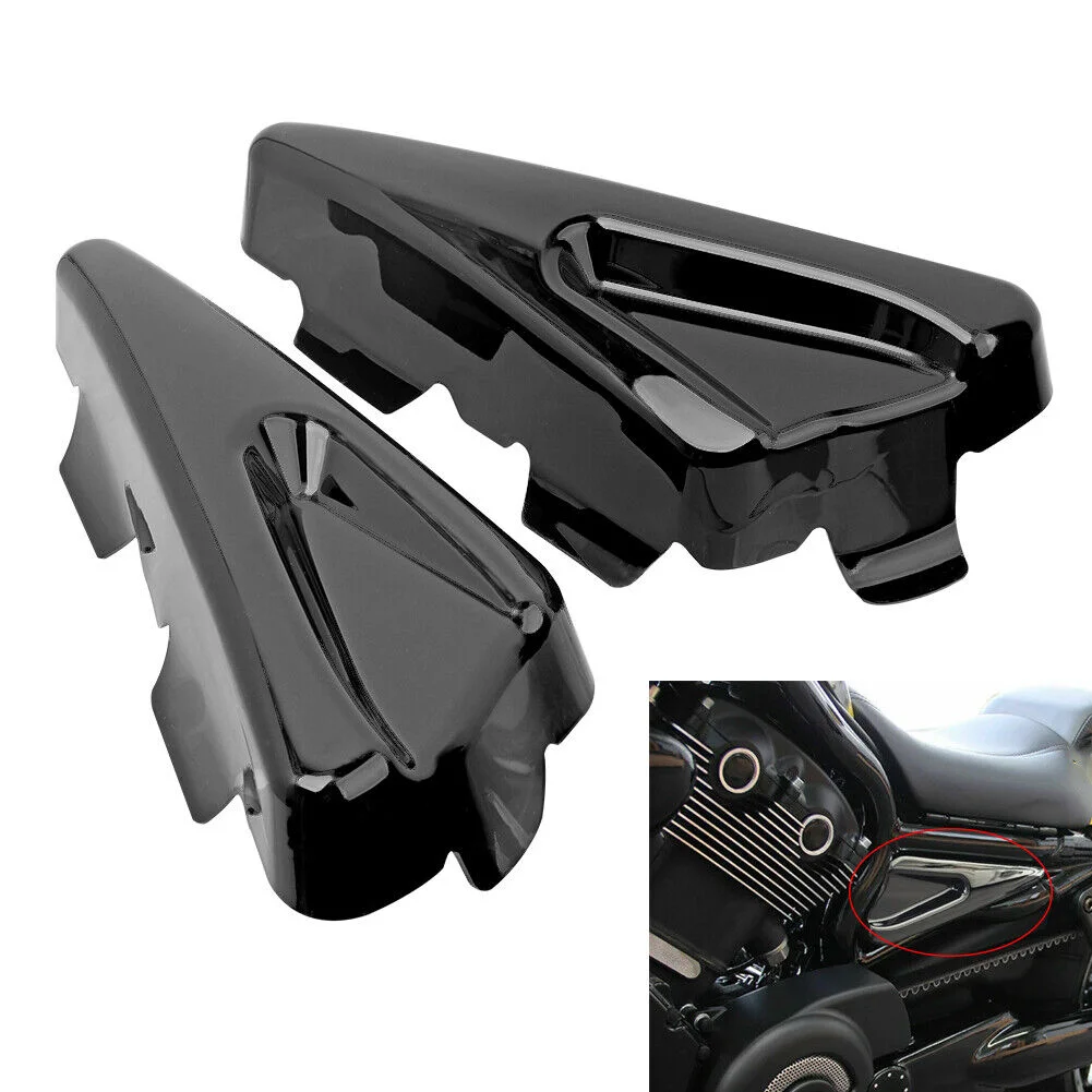Motorcycle Plastic Light Black Tank Side Frame Covers For Harley V-ROD VRSCDX NIGHT ROD SPECIAL NRS VRSCF MUSCLE