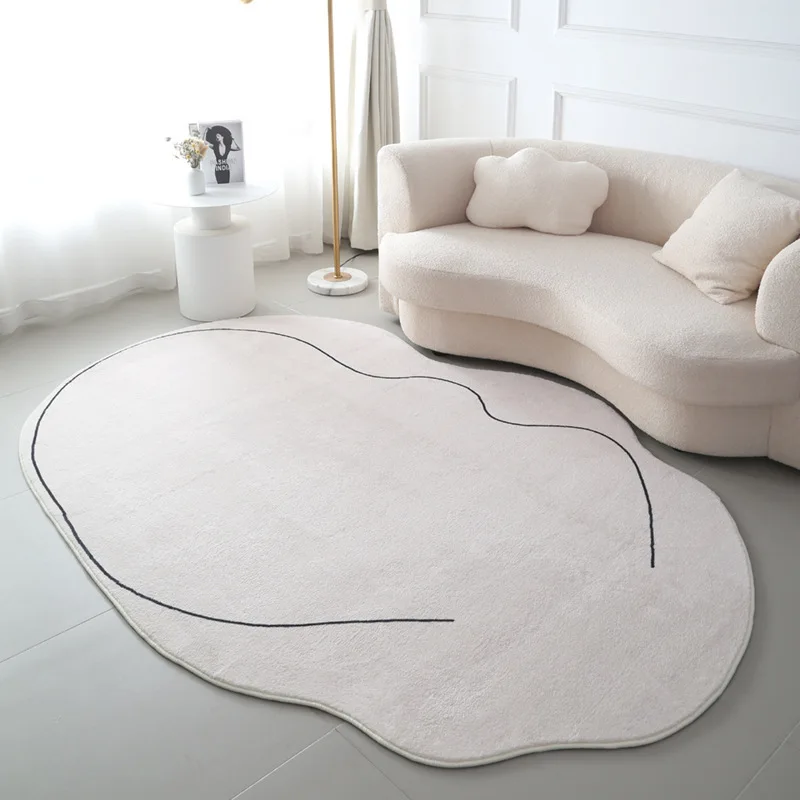 

Скандинавский несимметричный ковер, Простой Большой ковер для гостиной, плюшевый мягкий напольный коврик, Детский ковер, декор для комнаты