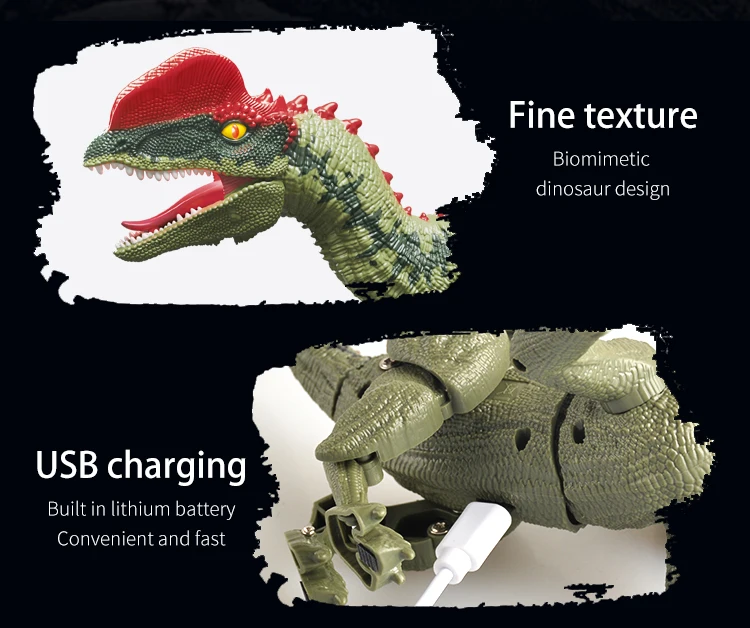 Laser Tracking RC Dinosaur Toy for Kids