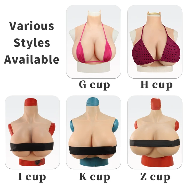 Mtf Crossdressing Big K Cup Fake Boobs Costume Drag Queen Silicone Z Cup  Breast Forms Suit