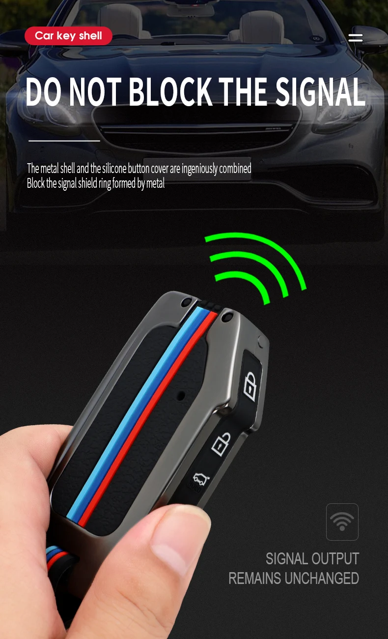 Custodia per chiave a distanza per auto in lega di zinco proteggi Shell Fob per KIA Sportage R GT Stinger GT Sorento Ceed CD Cerato Forte 2018 2019 - S619f1c968b634972bea984b2f34a323f3