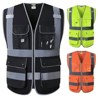 Hi Vis Workwear Safety Vest with Reflective Straps