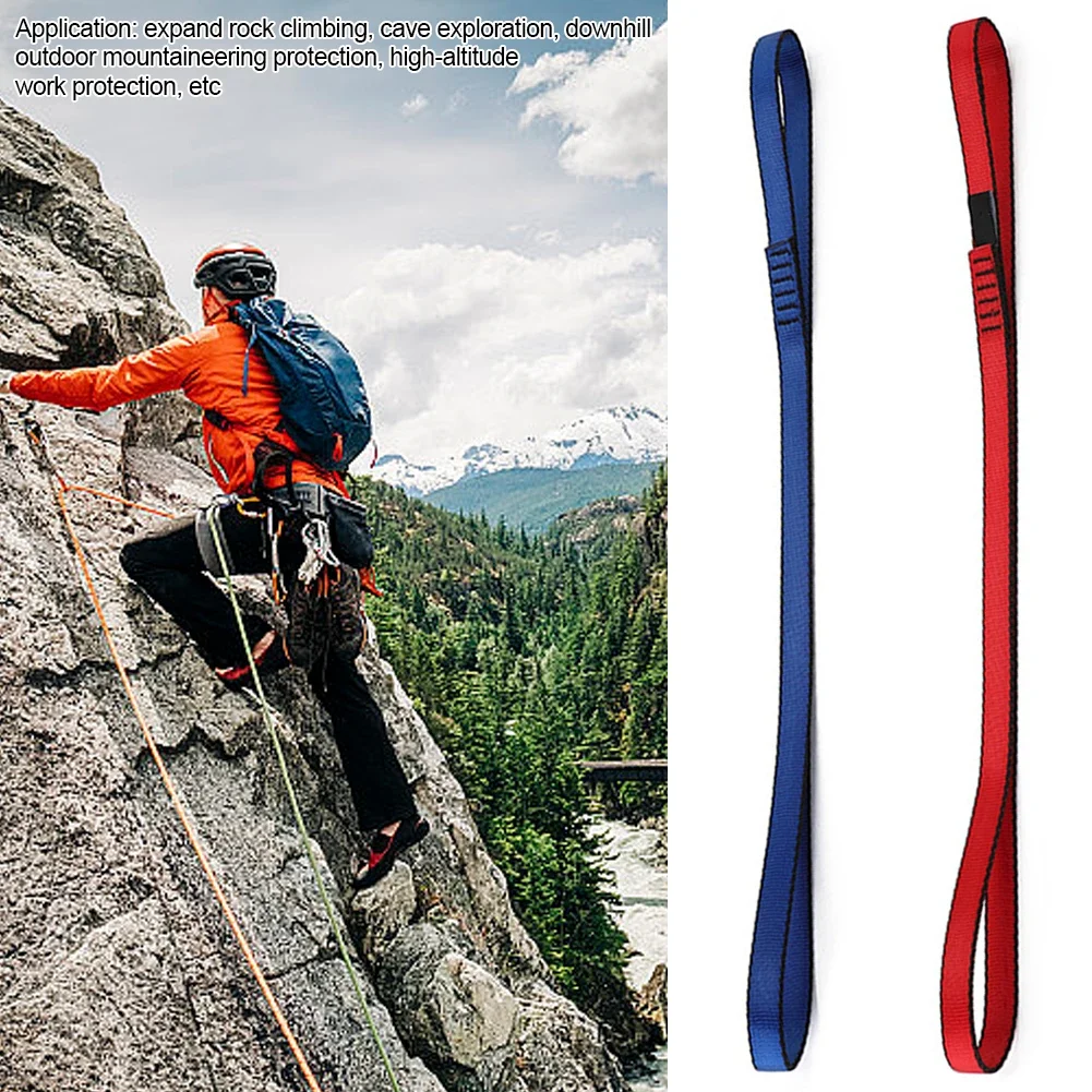 22kN Rock Climbing Sling Belt Protective Supplies High Strength Polyester Wearable Belts Professional Outdoor Equipment