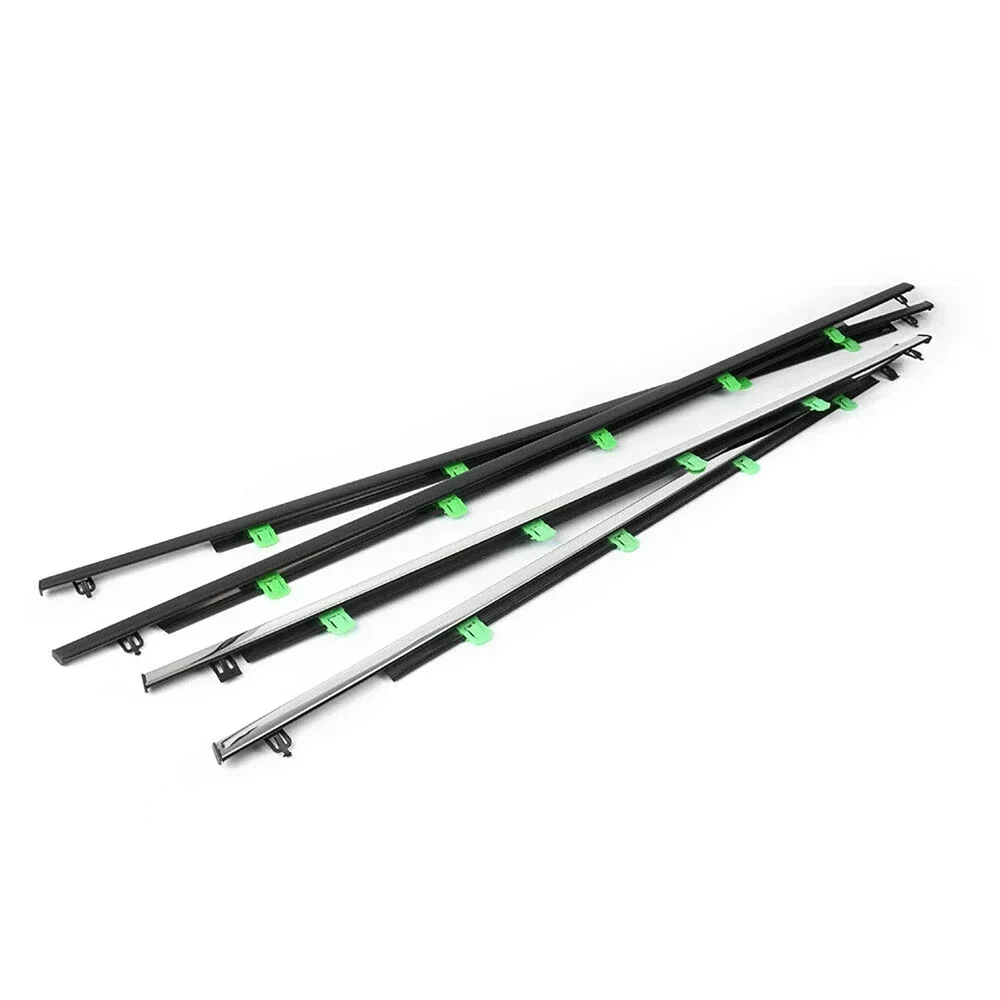 Car Window Weatherstrips For Honda CRV CR-V 2007-2011 Chrome Side Door Moulding Trim Belt Outer Window Glass Sealing Belts car window weatherstrips