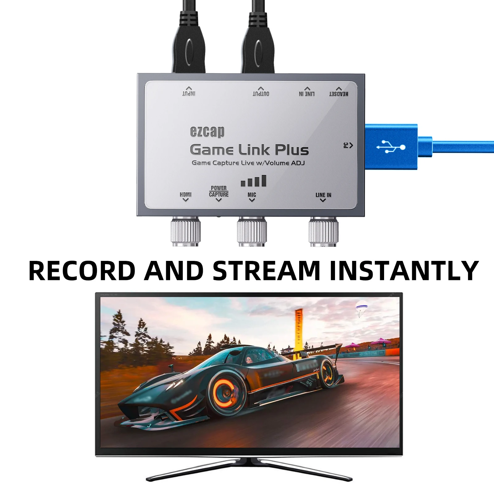 Ezcap312 USB 2,0 карта захвата видео и аудио 4K коробка для захвата ...