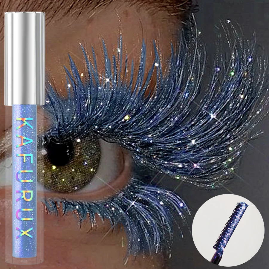 1pc Diamond Shine Waterproof Volume Curl Mascara Glitter Snow Effect,Smudge-proof  Eye Makeup for All Skin Types Women Cosmetics 4 1pc Diamond Shine Waterproof Volume Curl Mascara Glitter Snow Effect,Smudge-proof  Eye Makeup for All Skin Types Women Cosmetics 4