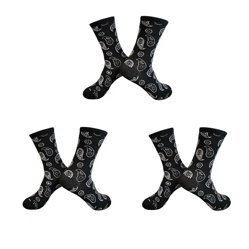 Men's Sports Street Style Hip Hop Crew Socks - 3 Pairs