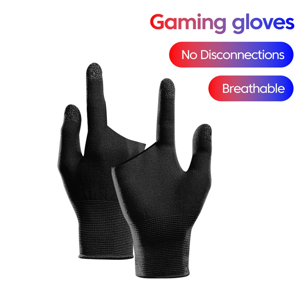 2PCS Finger Thumb Sleeve Gaming Gloves For Gamer Non-scratch Mobile Gaming Gloves Gaming Accessories Comfortable Sweat Proof