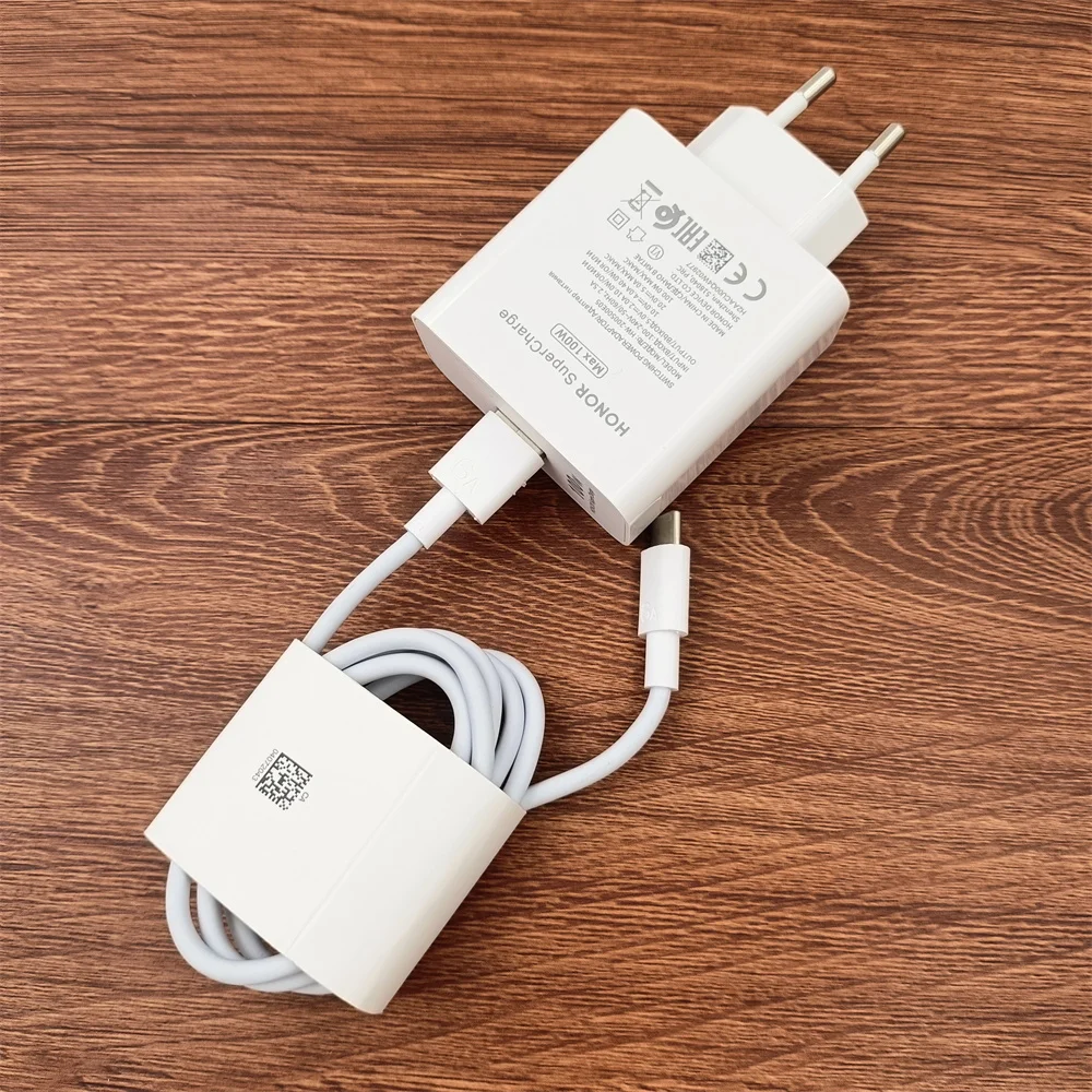 High-Power 100W Fast Charger with 6A USB Type-C Cable - EU SuperCharge Power Adapter