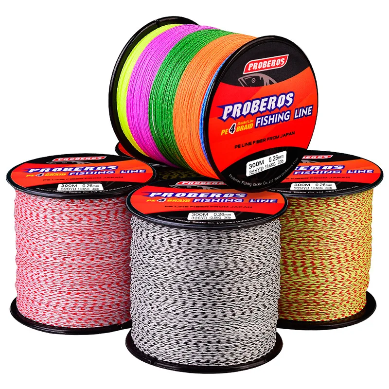 

300M 4 Strand Super Strong PE Braid Fishing Line big pull Spot Camouflage Line Invisible Multifilament Carp Fishing Wire