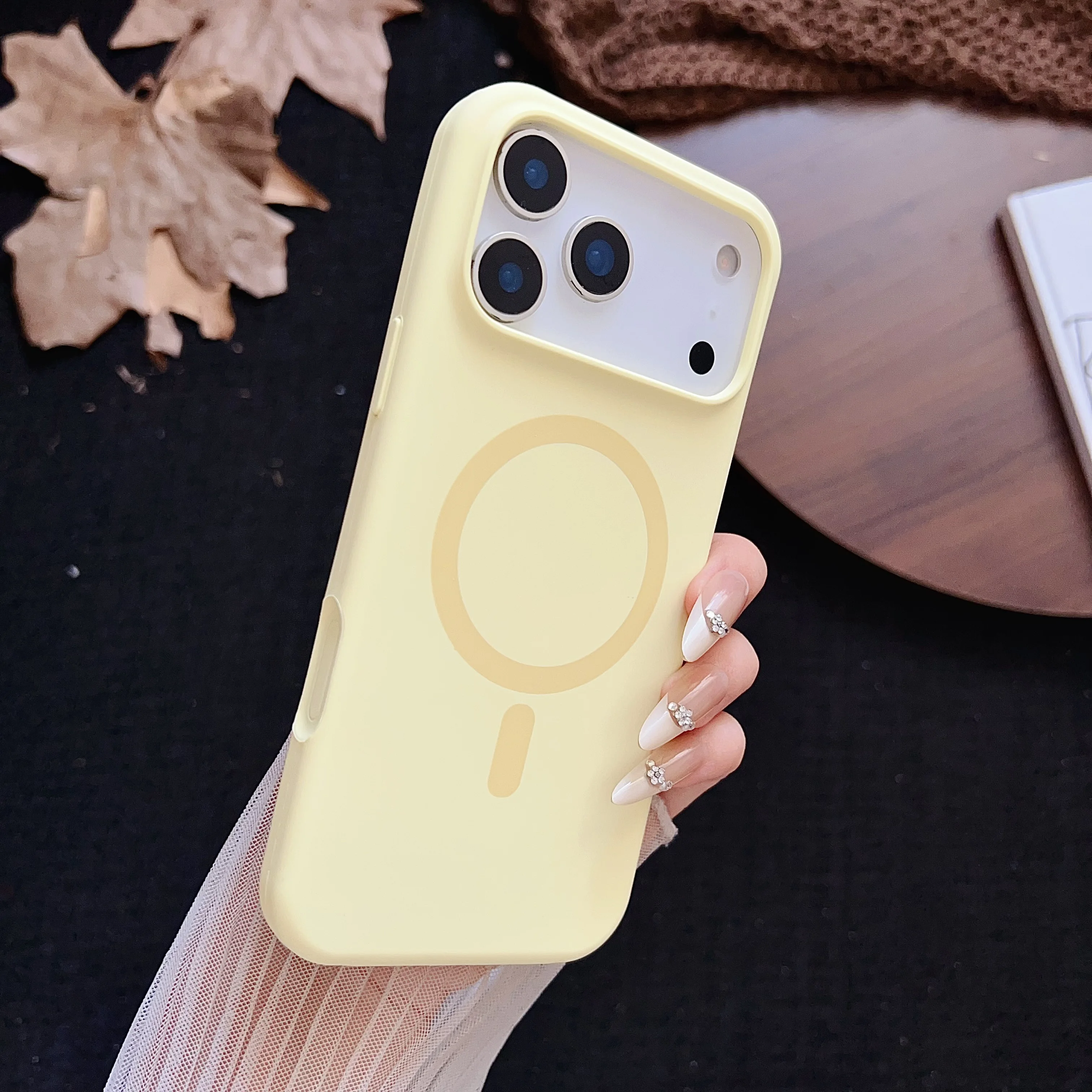 Luxury Shockproof Matte Soft Silicone Magnetic Case