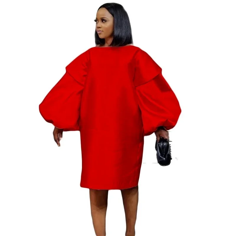 2021 Plus Size African Dress for Women Fashion Dashiki Long Sleeve Ruffles New Arrival Robe Elegant African Party Dress 2021 summer new arrival retro peter pan collar puff sleeve lace embroidery blouse long skirt woman dress suits