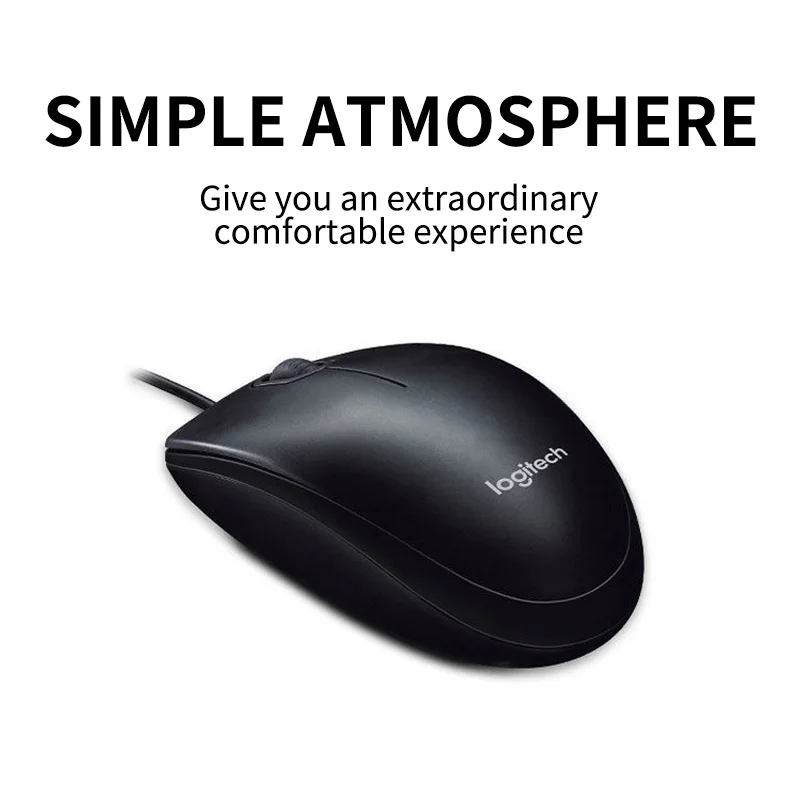 Top original Logitech M91P wired mouse business office Home computer Notebook Plug and Play USB wired mouse M90 wired mouse