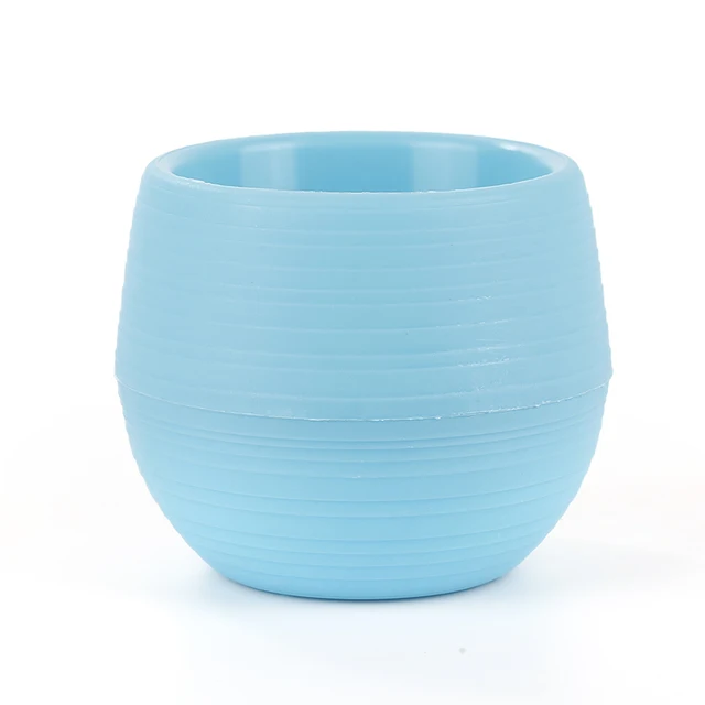 Mini Virágcserepek Műanyag Növényi Kis Virágkert Színes Plasztikai Óvodai Edények Otthoni Zamatos Növényekhez Virágpot Dekoráció - Image 6