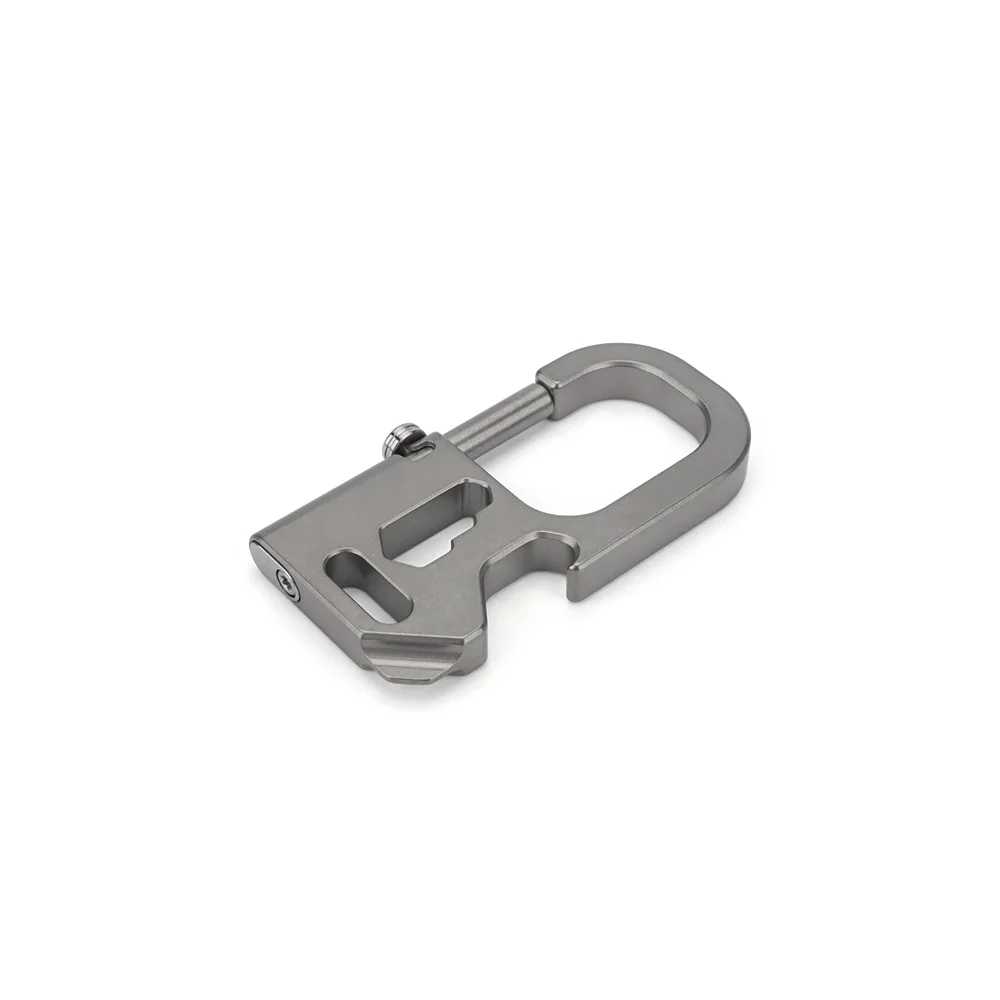 Description Picture 3 of itemTitanium Alloy Buckle Keychain Multi Functional Screwdriver Bottle Opener Buckle Outdoor Tool EDC