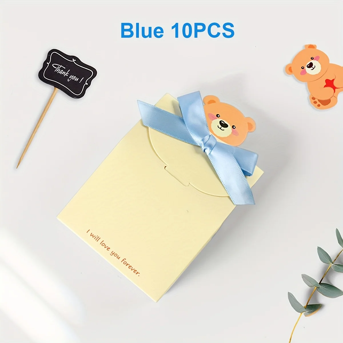 10PCS Cartoon Bear Foldable Square Gift Boxes, Durable and Stylish Paper Packaging for ... - SKU FSGB1109 - UGI Packaging