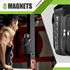 Magnetic Water Bottle Holder Gym Water Bottle Carrier Bag W/ Phone Pocket Handle Shoulder Strap 6 Built-in Magnets Water Bottle 3