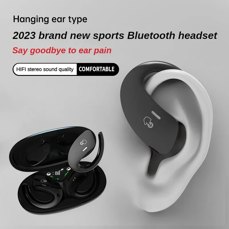 Condução Óssea Esportes Auricular Bluetooth Tws Fones de Ouvido sem Fio Fones de Ouvido Ipx5 à Prova d Água com Microfone Chamada hd Fone de Ouvido de Música Hifi - Image 4